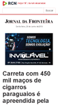 Mobile Screenshot of jornaldafronteira.com.br